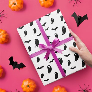 Ghost & Bats Wrapping Paper by Moodthology Papery
