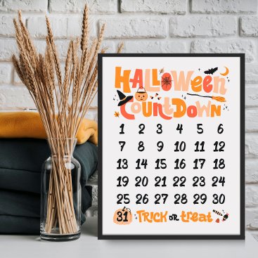 Halloween Countdown Poster by The Prickly Pickle